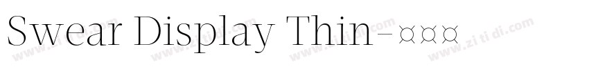 Swear Display Thin字体转换